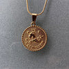 Gold Capricorn Constellation Medallion - Gaia Luna