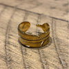 Adjustable Gold Leaf Ring - Gaia Luna