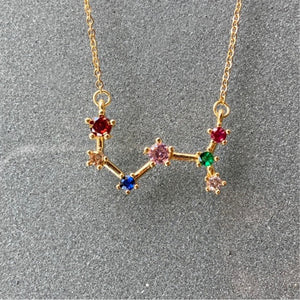 Gold Scorpio Constellation Necklace
