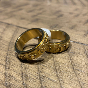 Gold Fidget Spinner Ring