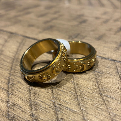 Gold Fidget Spinner Ring