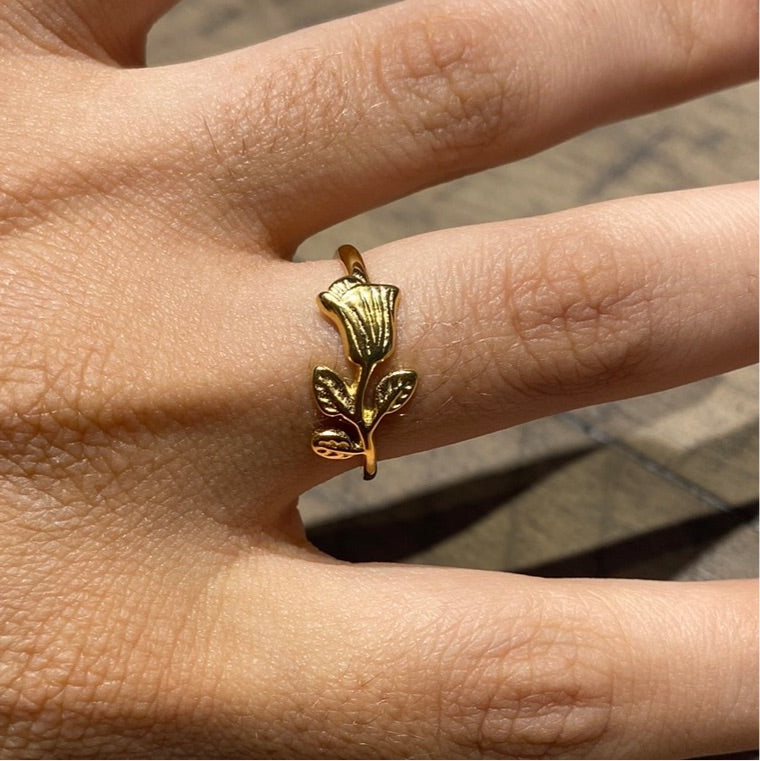 Gold Rose Ring - Gaia Luna