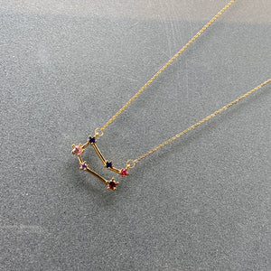 Gold Gemini Constellation Necklace