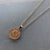 Gold Aquarius Constellation Medallion Necklace
