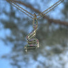 Rainbow crystal snake Necklace - Gaia Luna