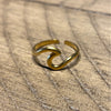 Gold Wave Ring - Gaia Luna