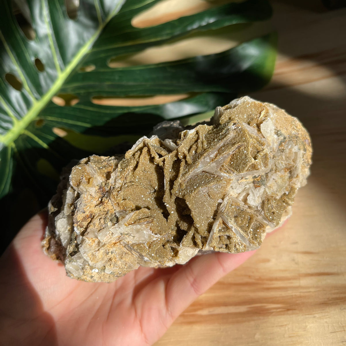 Dessert Rose &amp; Rainbow Fluorite Specimen - Gaia Luna