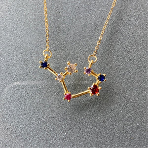 Gold Sagittarius Constellation Necklace