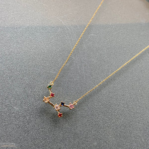 Gold Virgo Constellation Necklace
