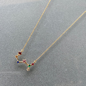 Gold Scorpio Constellation Necklace