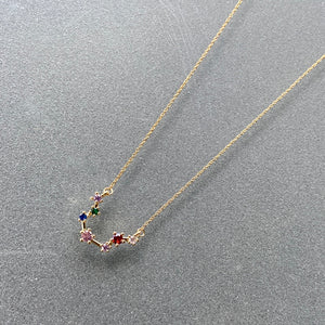 Gold Aquarius Constellation Necklace