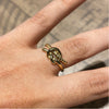 Adjustable Gold Square Knot Ring - Gaia Luna