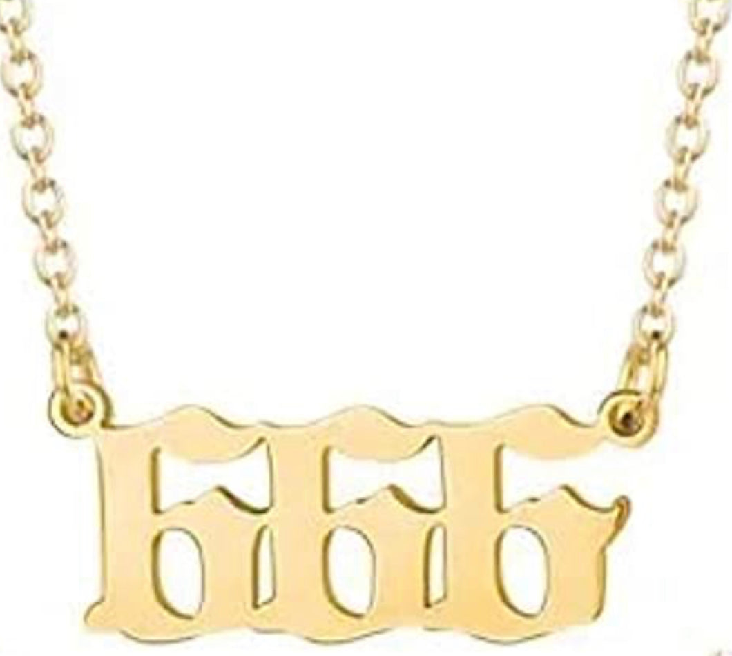 Angel Number Necklace - Gaia Luna